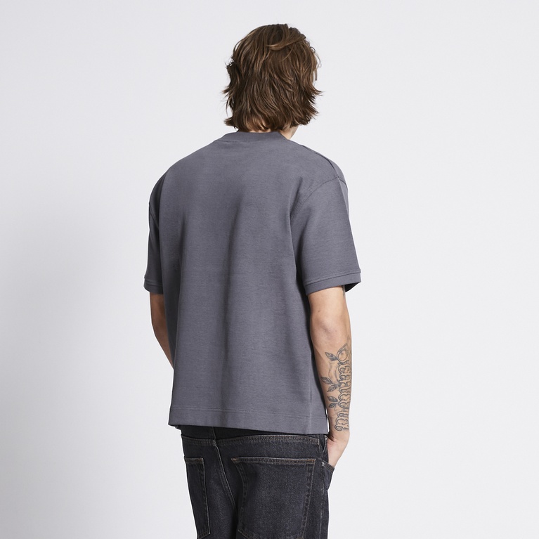Boxy sweat tee "Gunnar" Dark Grey